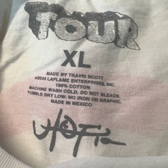 Travis Scott CIRCUS MAXIMUS EUROPE TOUR 2024 TEE NWOT XL - Picture 3 of 3